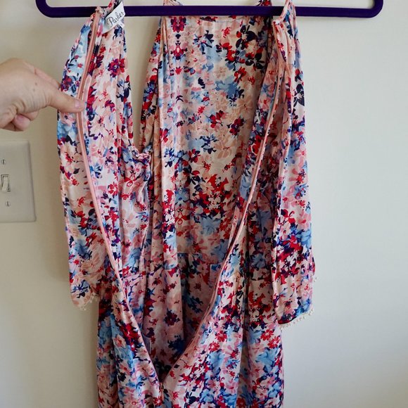 Parker 100% Silk Catamaran Romper Size S - Picture 11 of 12